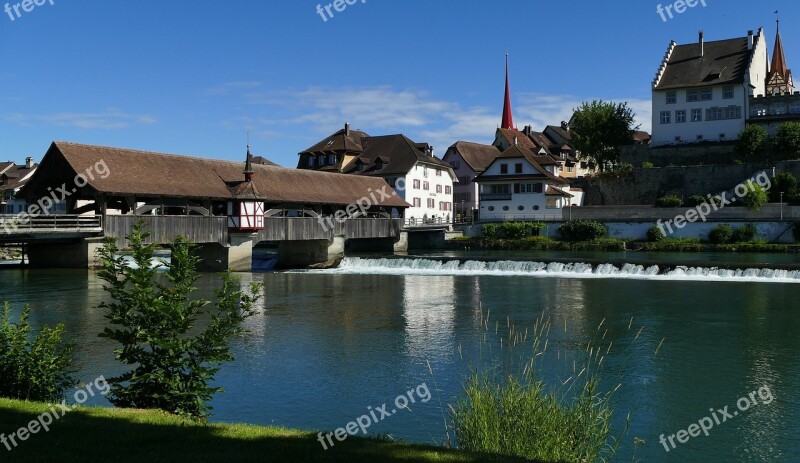 Landscape Switzerland Aargau Bremgarten Reuss