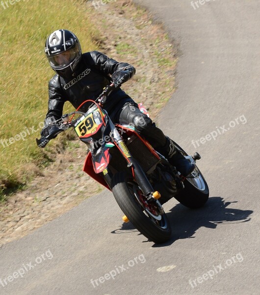 Motorbike Leaning Hillclimb Speed Motorsport