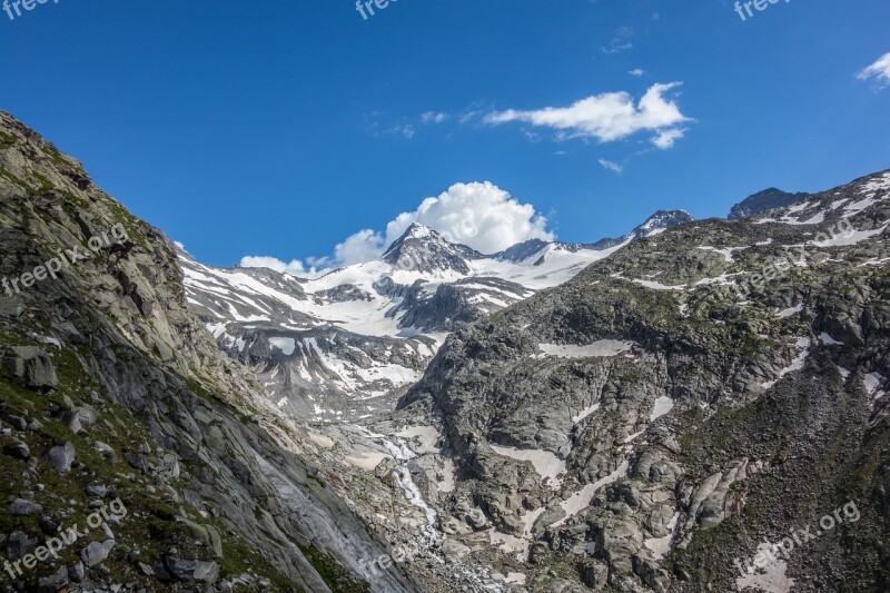 Mountain Austria Alps Snow Mountains