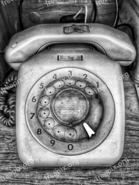 Color Black White Technology Telephone