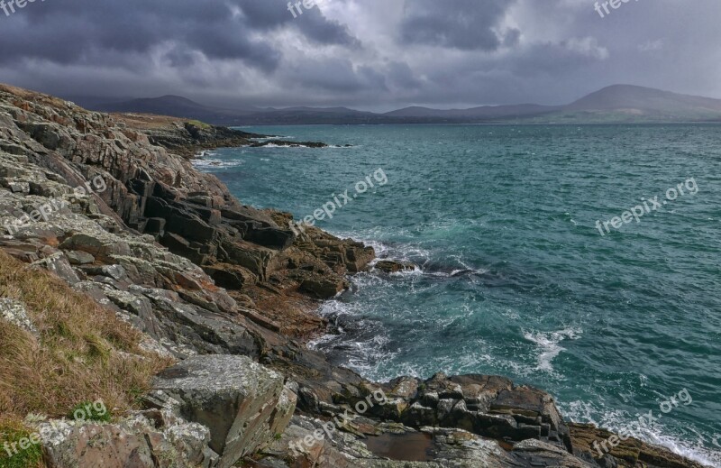 Sea Ireland Sea Coast Ocean Landscape