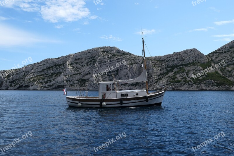 Boat Fishing Quiet Creeks Free Photos