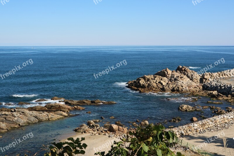 Naksansa Rock The Beach Beach Yangyang-gun Sea