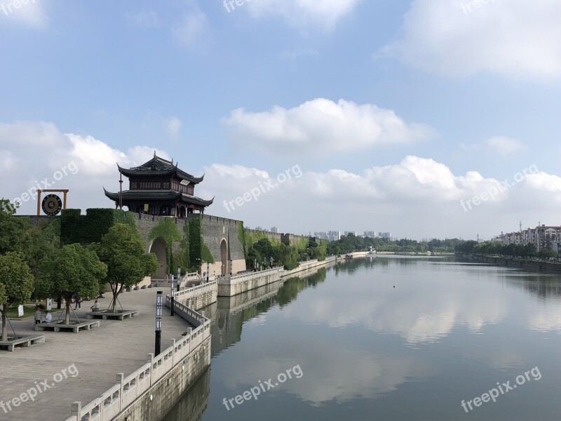 Blue Sky White Cloud Under Suzhou Free Photos