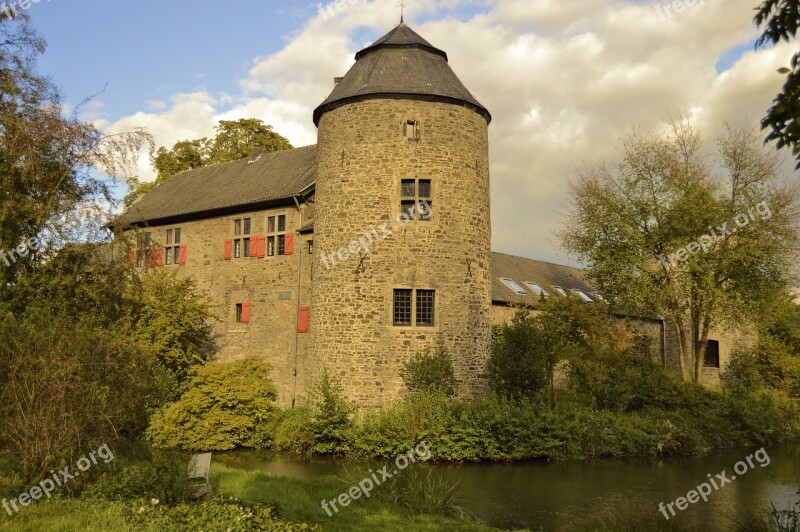 Ratingen Wasserburg Castle Historically Architecture