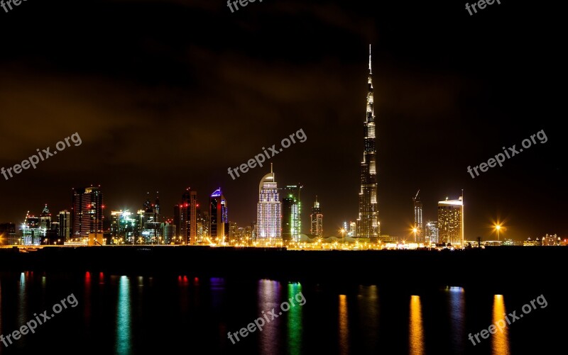 City Landscape Dubai Burj Khalifa Building