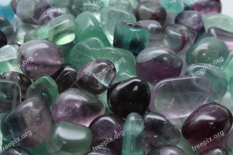 Fluorite Ore Gem Decorate Bless You