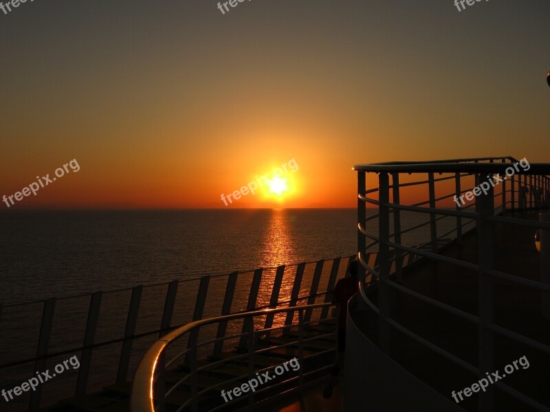 Aida Sunset Ship Cruise Free Photos