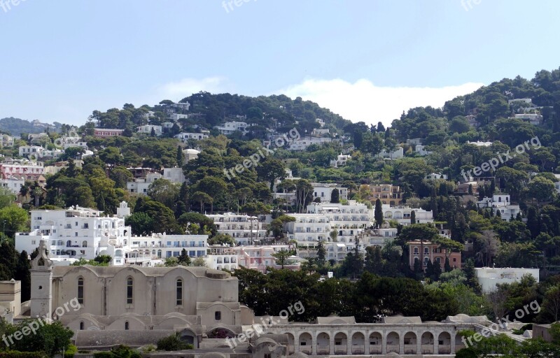 Capri Italy Coast Mediterranean Island