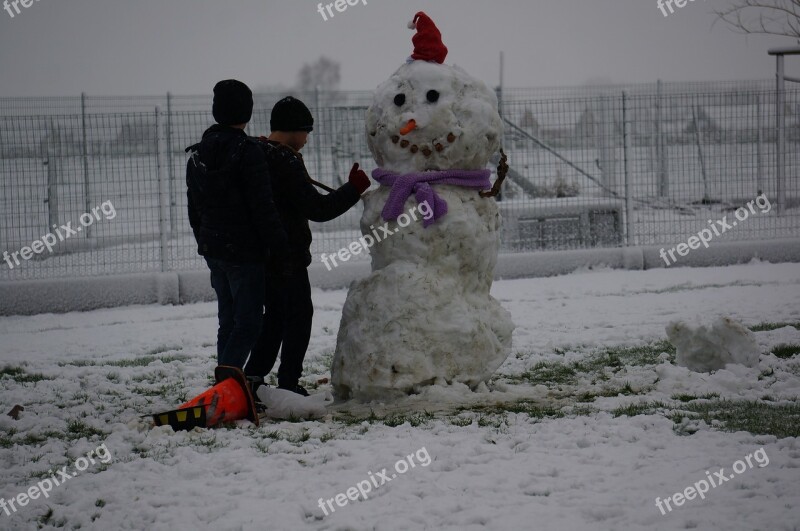 Snowman Winter Snowmen Christmas Merry