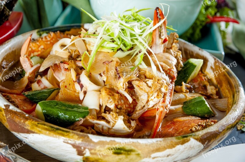 Korean Style Spicy Crab Free Photos