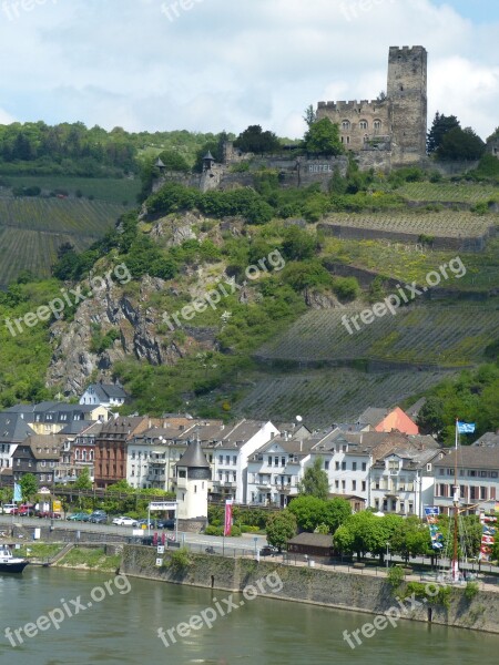 Castle Pfalzgrafenstein River Rhine Kaub