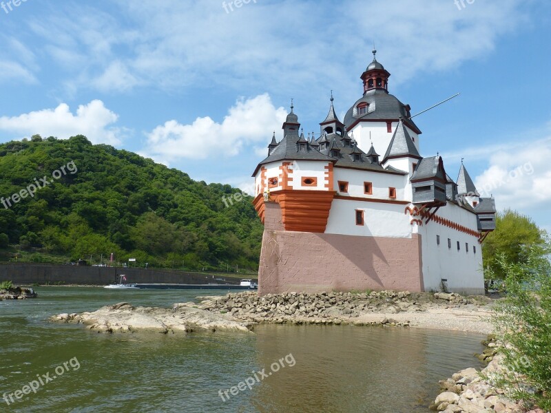 Castle Pfalzgrafenstein River Rhine Kaub