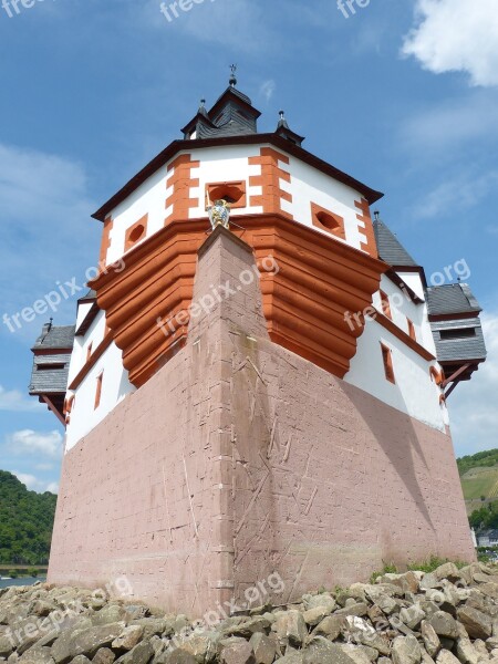 Castle Pfalzgrafenstein River Rhine Kaub