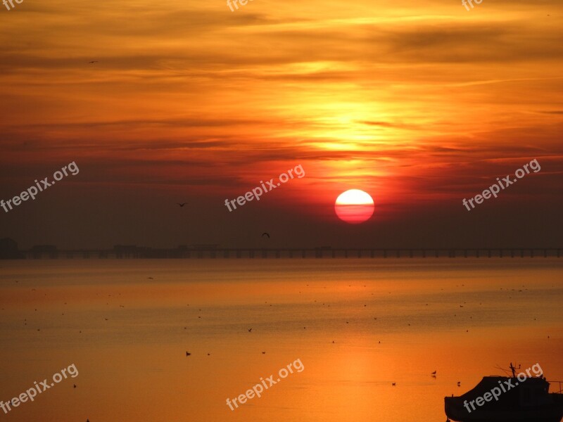 Essex Evenings Sunset Southend Free Photos