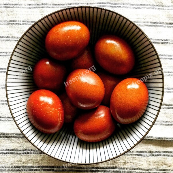 Bowl Egg Easter Painted Zwiebelschale