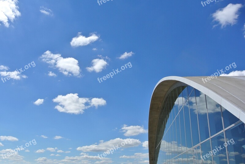 Building Glass Architecture Modern Sky