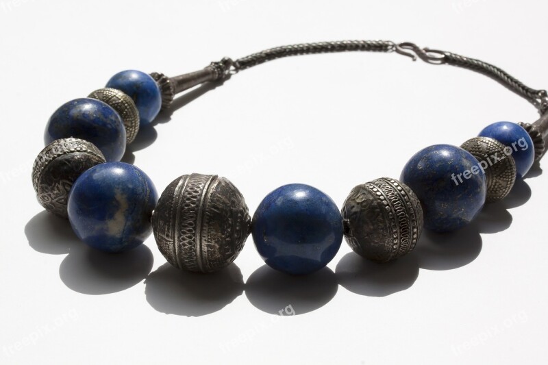 Chain Jewellery Necklace Beads Lapis Lazuli