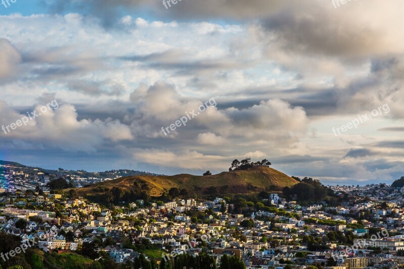 Clouds San Francisco California Tourism Sky