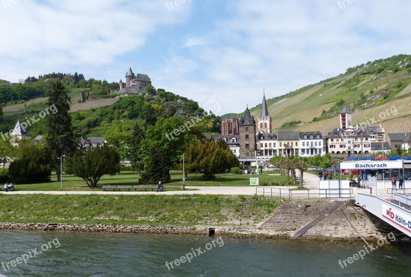 Bacharach Castle Fortress Rhine Valley Stahleck