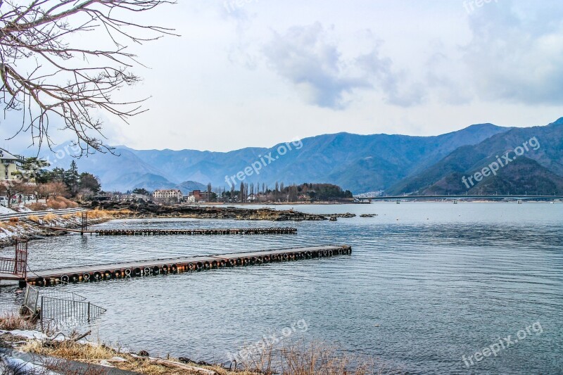 Japan Kawaguchiko Travel The Scenery Lake