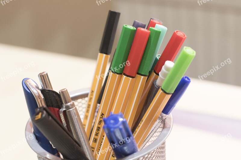 Felt Tip Pens Color Colorful Free Photos