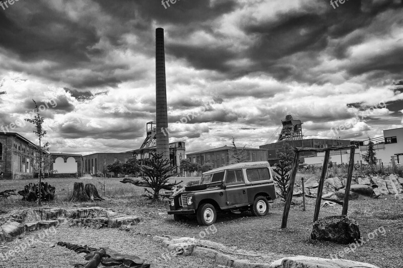 Industry Gloomy Desert Factory Building Mood