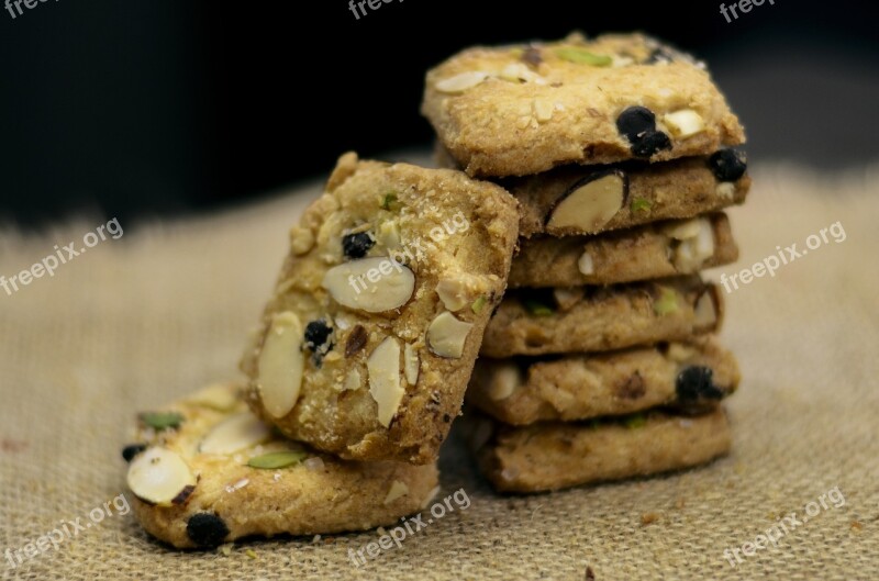 Biscuit Cookies Food Dessert Postcard