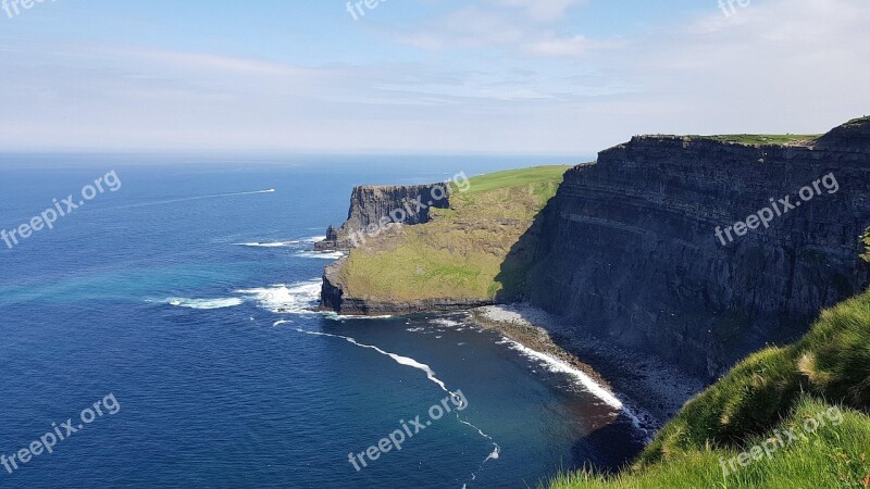 Coast Cliffs Landscape Moher Atlantic