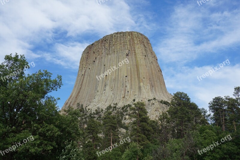 Devils Monument National Monument Wyoming Free Photos