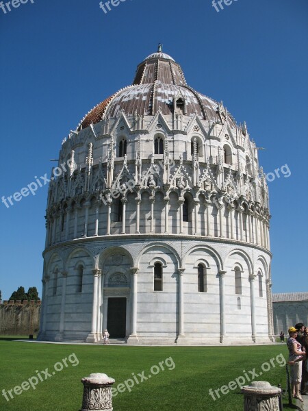 Baptistery Pisa Tuscany Free Photos