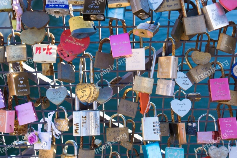 Lock Railing Love Locks Free Photos