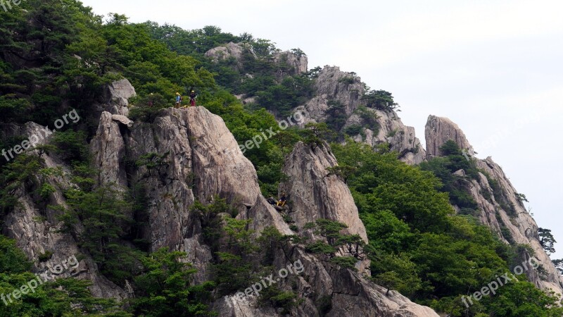 Daedunsan Rock Climbing Climber Wanju-gun Daedunsan Cable Car