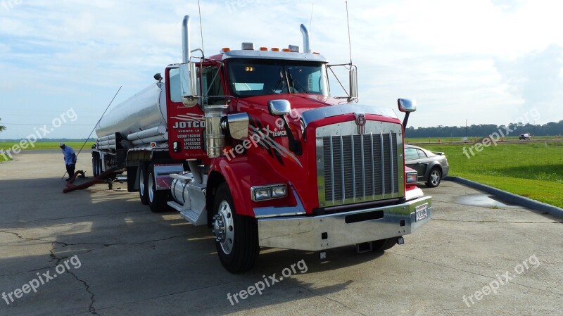 Truck Transport America Vehicle Road