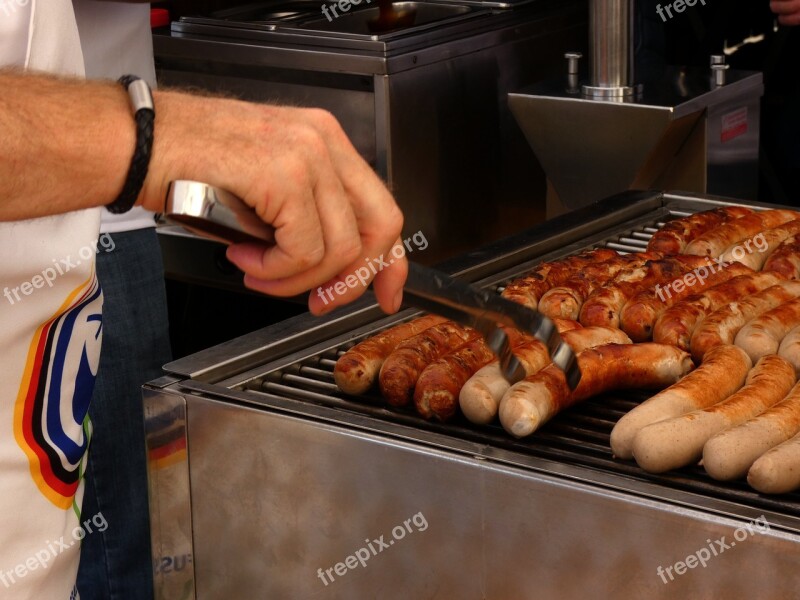 Barbecue Bratwurst Grill Barbecue Tongs Sausage