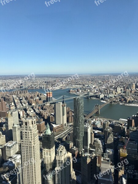 New York One World Trade Freedom Tower Skyscrapers Nyc