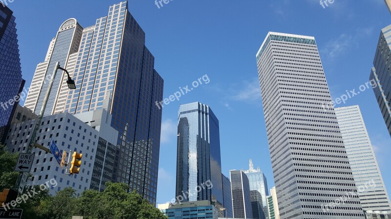 Downtown Dallas Skyscraper Urban Architecture