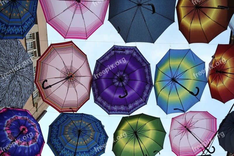 Umbrellas Summer Pleasure Macedonia Free Photos