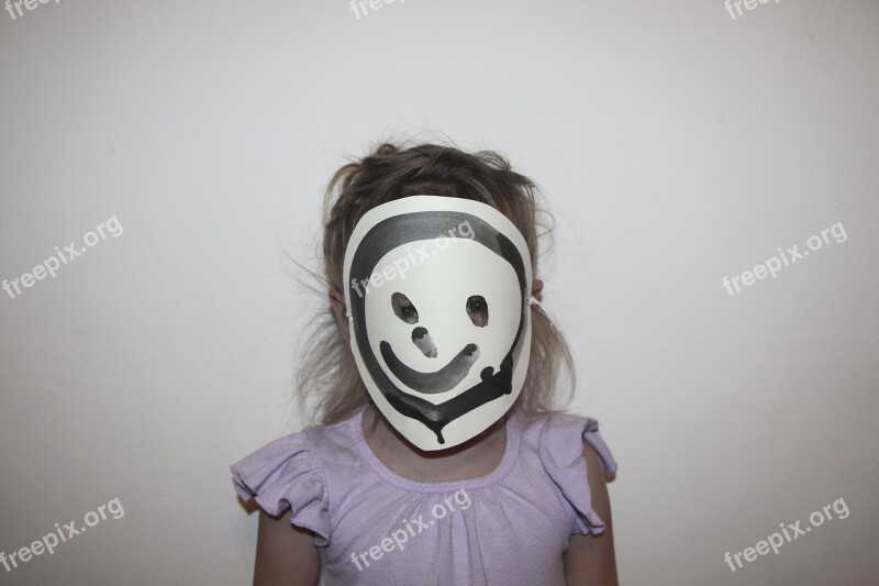 Mask Girl Smile Art Craft