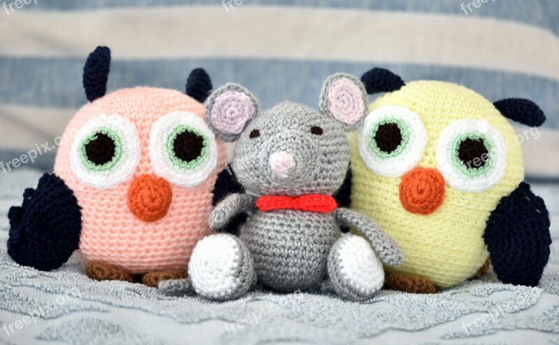 Toys Soft Owls Mouse Unlikely Friends