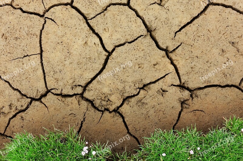 Mud Cracked Drought Soil Ground