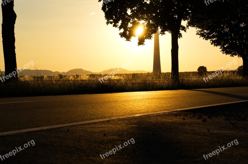 Sunset Abendstimmung Twilight Lighting Sky