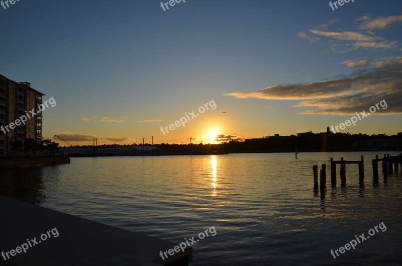 Pyrmont Sydney Australia Sunset Free Photos