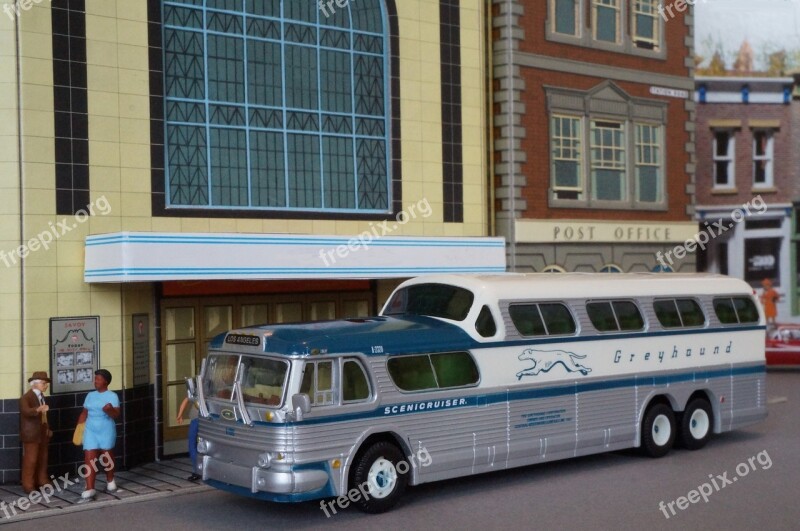 Bus Model Model Car Bus Diorama Greyhound