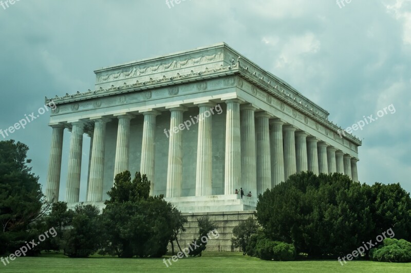 United States Monument Lincoln Arlington County Free Photos