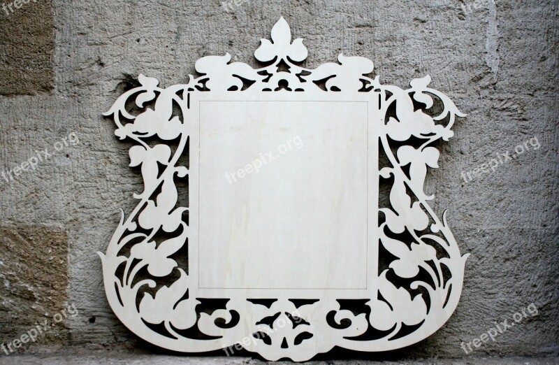 Frame Lasercut Wood Photo Handicraft