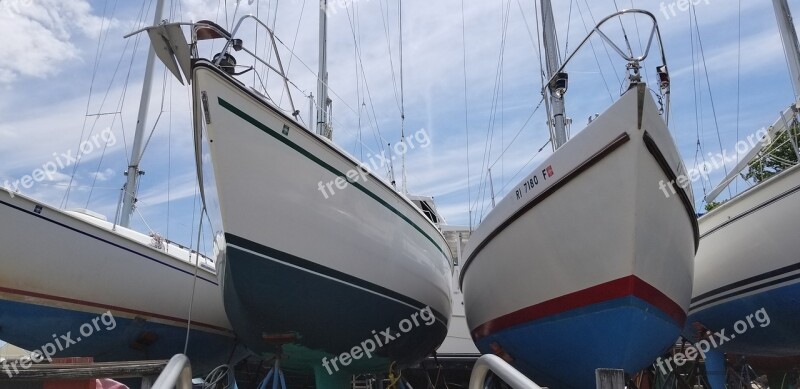 Boat Dry Dock Summer Free Photos