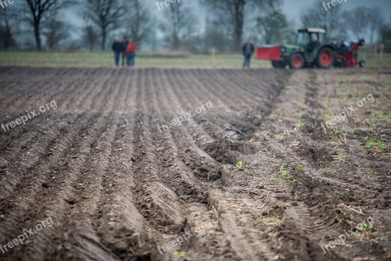 Plough Rotary Plow Plowed Ackerfurchen Arable