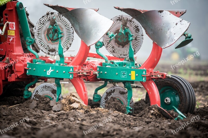 Plough Rotary Plow Plowed Ackerfurchen Arable