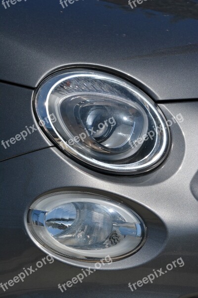 Car Headlights Lights Style Design Modern